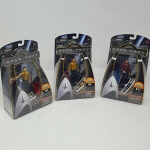Star Trek Figure Galaxy Collection Lot Of 3 Sulu Kirk Scotty B4 B9 B11
